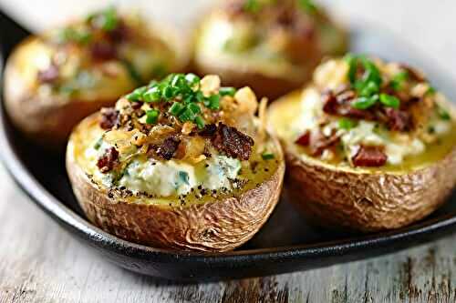 Pommes de terre farcies bretonnes au four