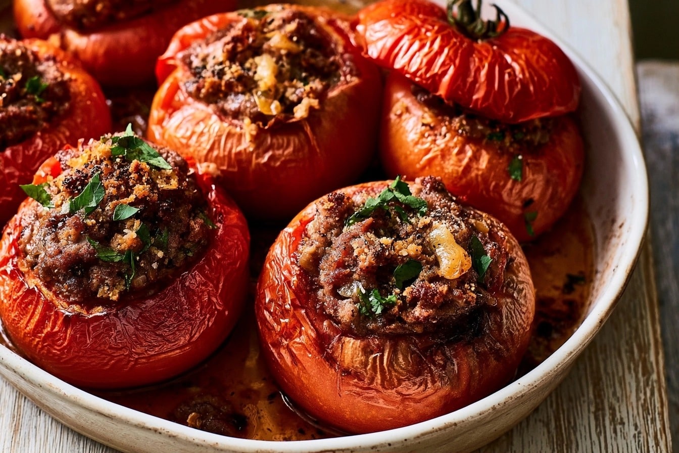 Tomates farcies au bœuf du dimanche
