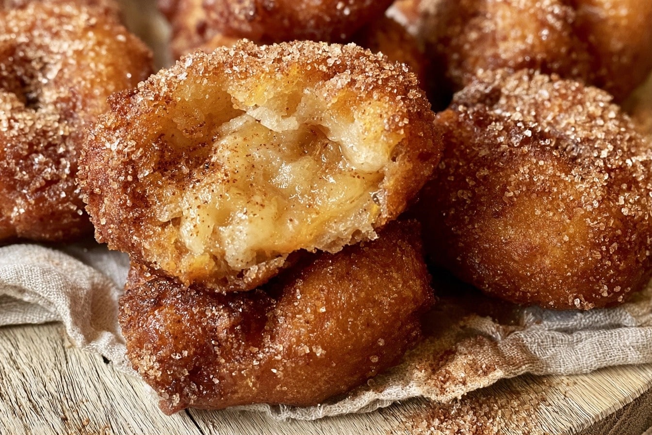 Beignets de banane créole dorés et croustillants