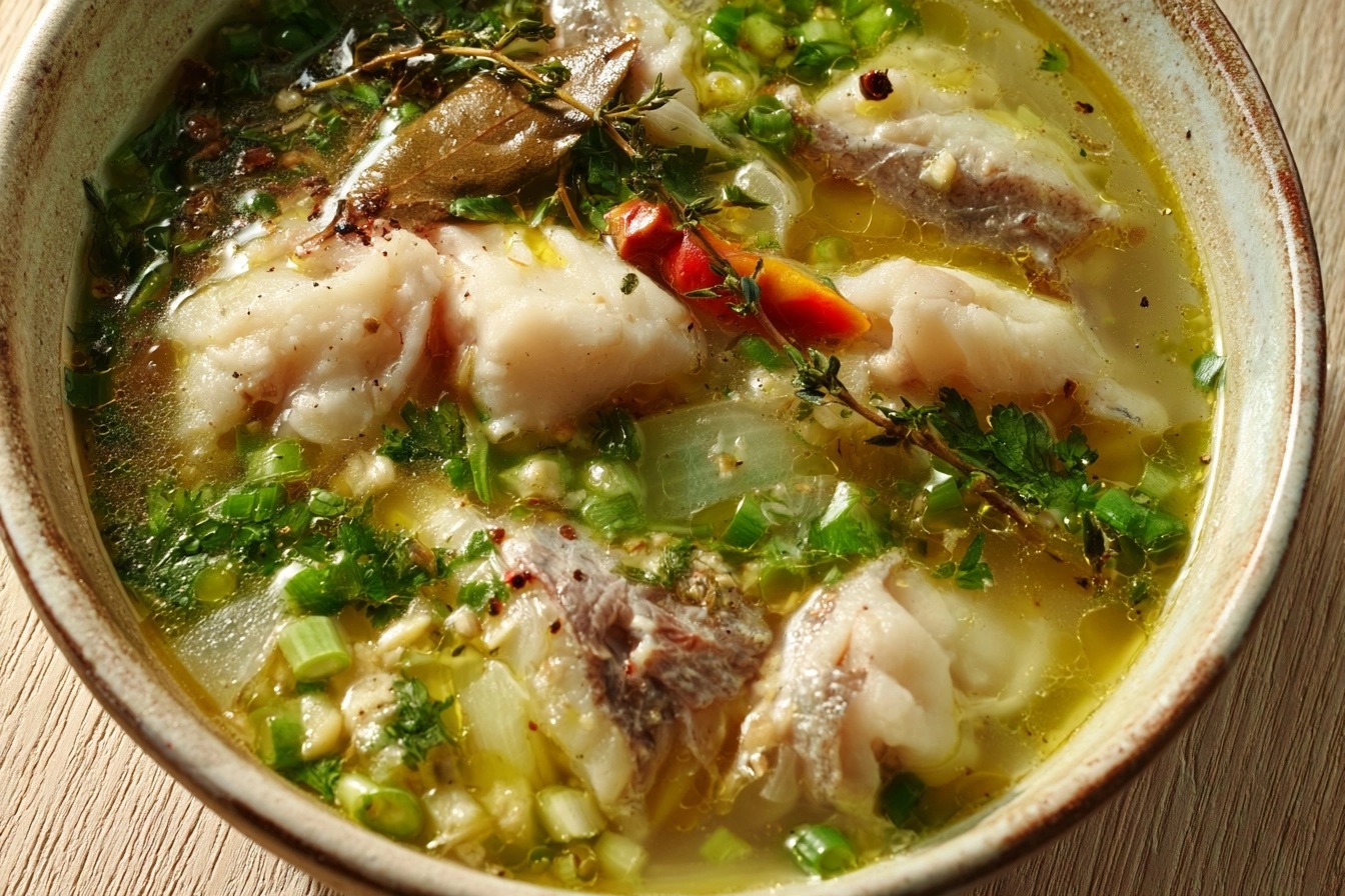Blaff de poisson parfumé au citron vert