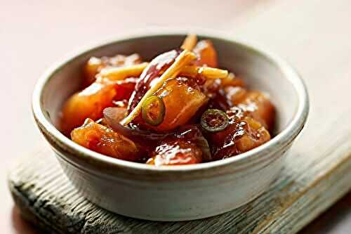 Chutney de papaye mijoté aux épices douces
