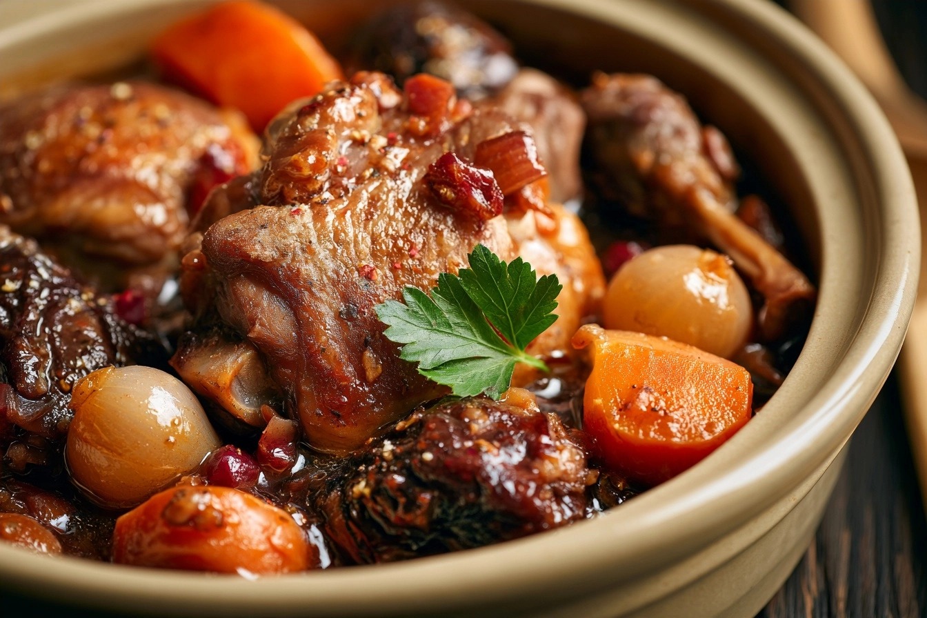 Coq au vin : la recette traditionnelle et le vin à choisir