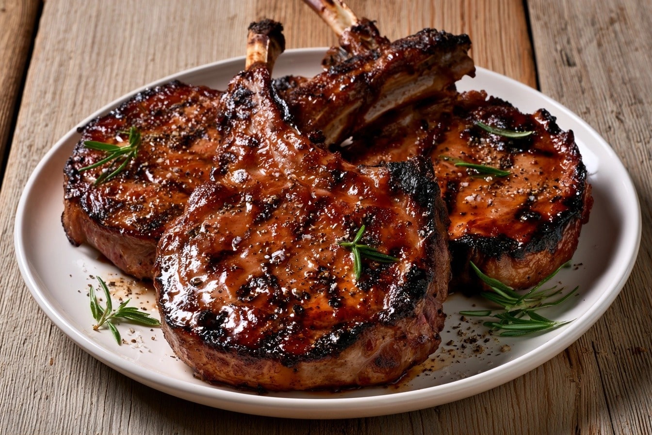 Côtelettes de veau au barbecue 