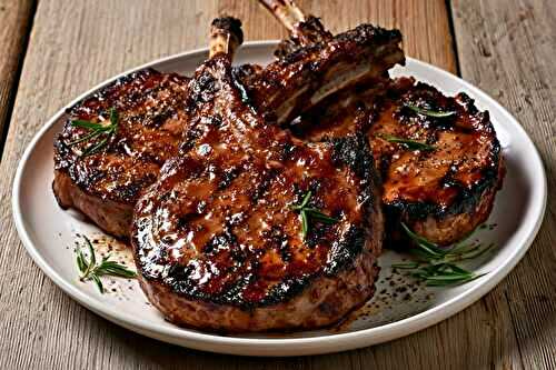 Côtelettes de veau au barbecue