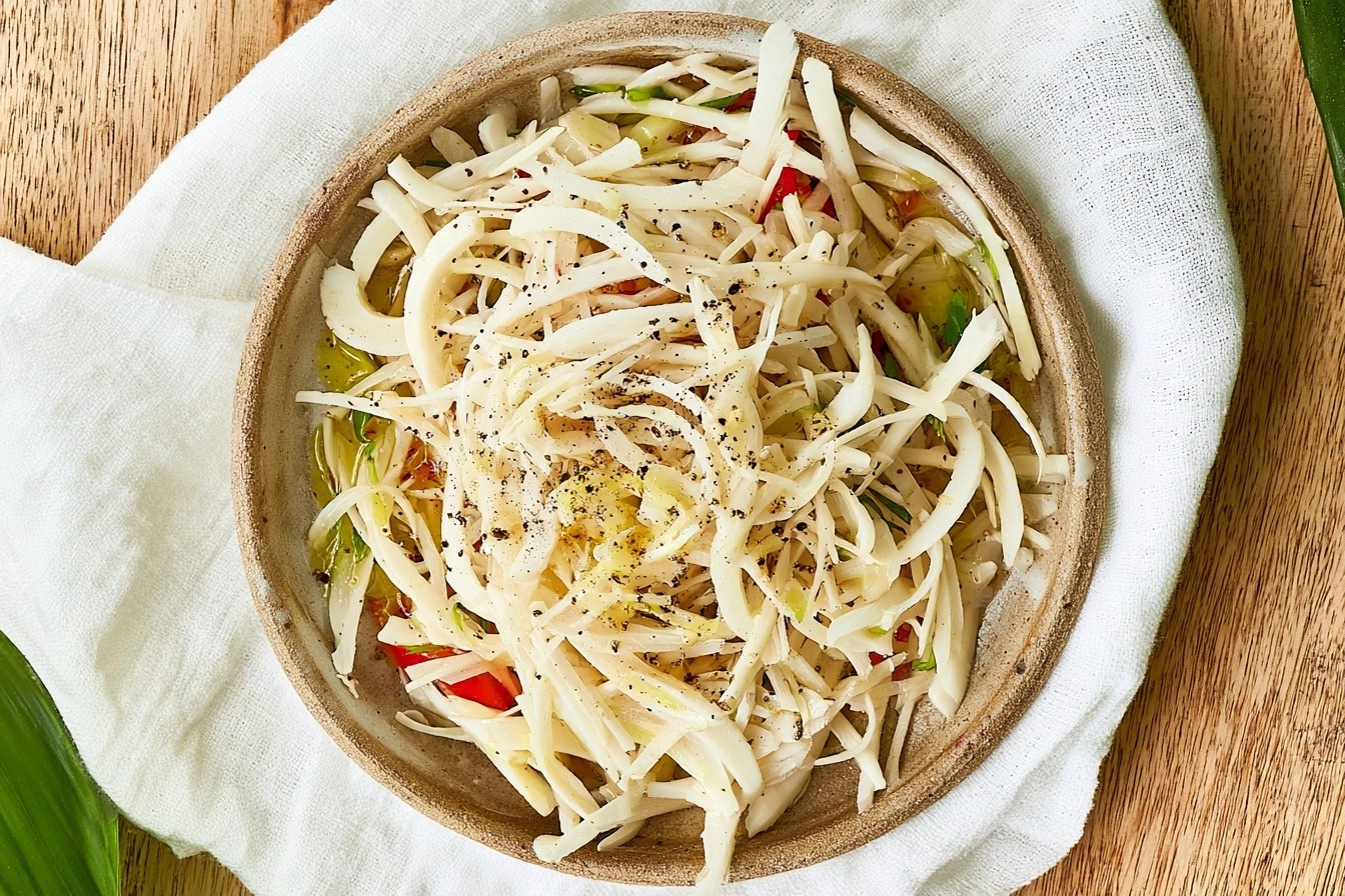 Salade de palmiste croquante 