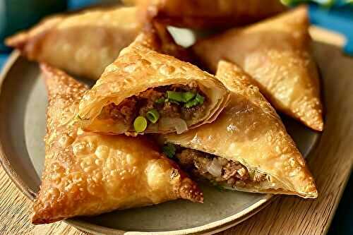 Samoussa réunionnais croustillant au bœuf et aux épices