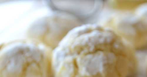 Biscuits craquelés au citron ou lemon crinkles 