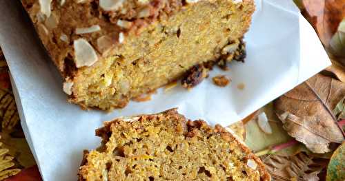 Cake au potimarron, raisins et amandes