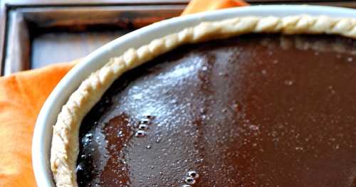 Chocolate pumpkin pie ou tarte à la citrouille au chocolat 