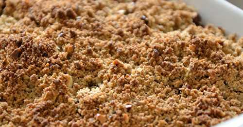 Crumble aux pommes sarrasin-noisettes