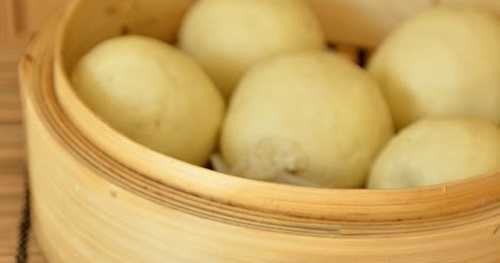 Dou sha bao, pains vapeurs à la pâte de haricots rouges 