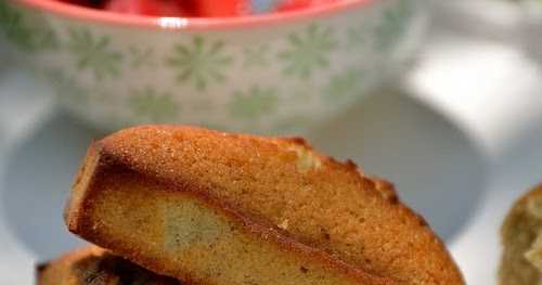 Financier à la farine de lentilles vertes