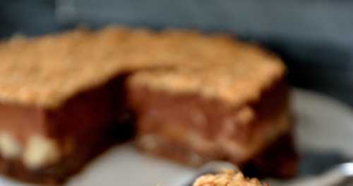 Gâteau crousti-fondant chocolat-poire