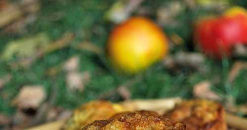 Muffins aux pommes, flocons d'avoine et fève tonka 