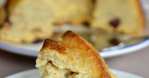 Pudding de pain aux cranberries