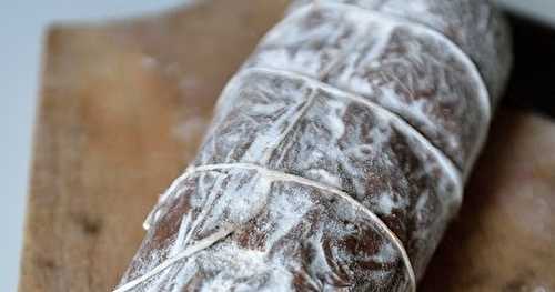 Saucisson au chocolat au lait (cadeau gourmand)