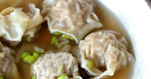 Soupe aux raviolis wonton 