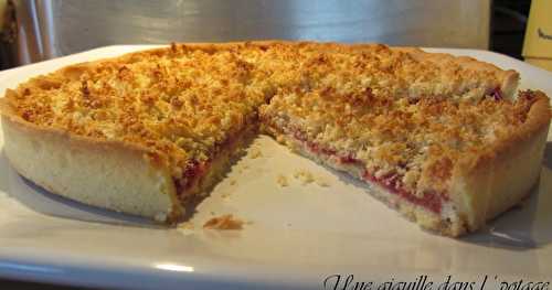 Tarte framboise  crumble coco