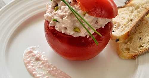 Tomates farcies thon et tarama