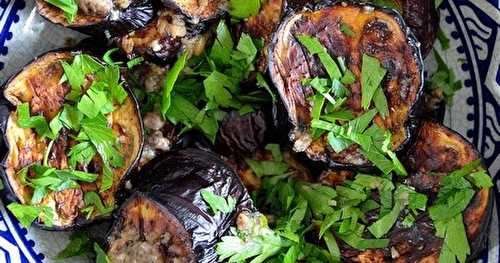 Aubergines rôties aux anchois et à l'origan, d'Ottolenghi