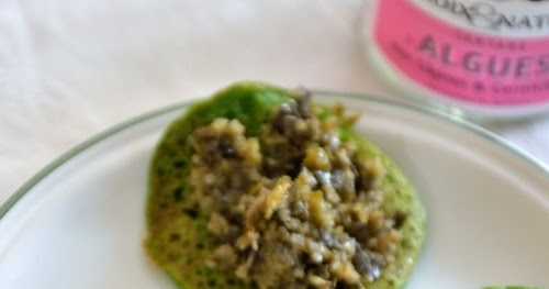Blinis aux épinards et farine de lentilles vertes