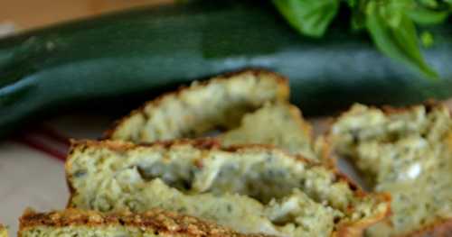 Cake de courgette au pesto et au chèvre