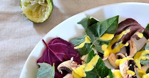 Carpaccio de champignons à la mangue