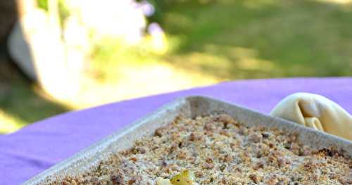 Crumble de courgettes au chorizo