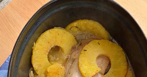 Filet mignon de porc rôti à l'ananas