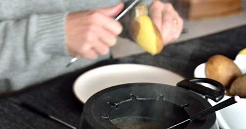 Fondue vigneronne au vin blanc