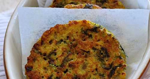 Galettes de quinoa aux fanes de carotte