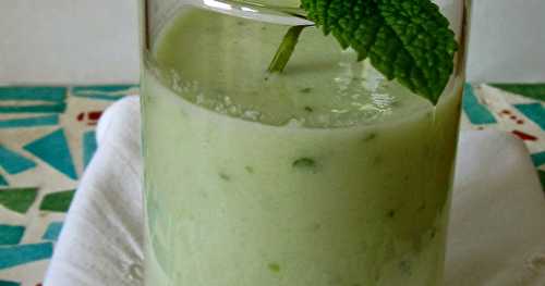 Gaspacho de concombre à la menthe 