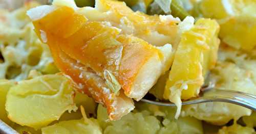 Gratin de haddock aux poireaux