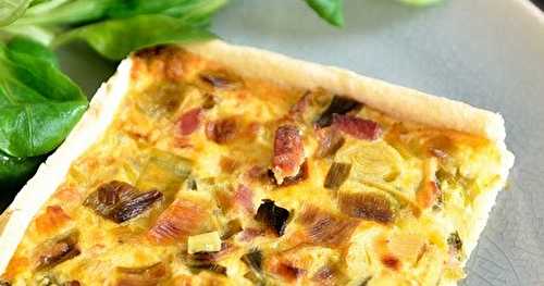 Quiche aux poireaux et au gingembre