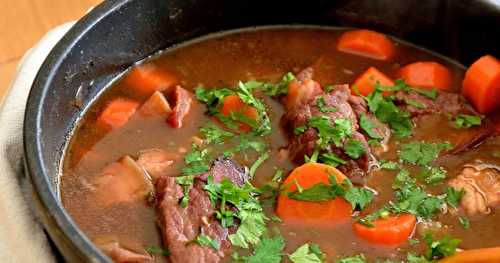 Ragoût de boeuf à la Guinness (Irish beef stew) 