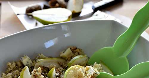 Salade de quinoa, poire et fourme d'Ambert