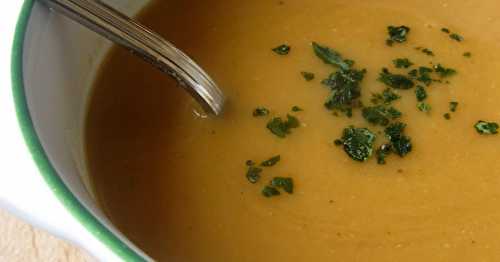 Soupe de carottes et lentilles corail au garam masala