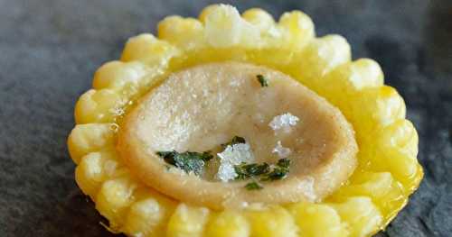 Tartelettes au boudin blanc et marmelade d'agrumes