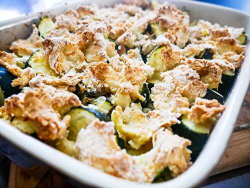 Crumble (sans beurre) aux courgettes et au thon