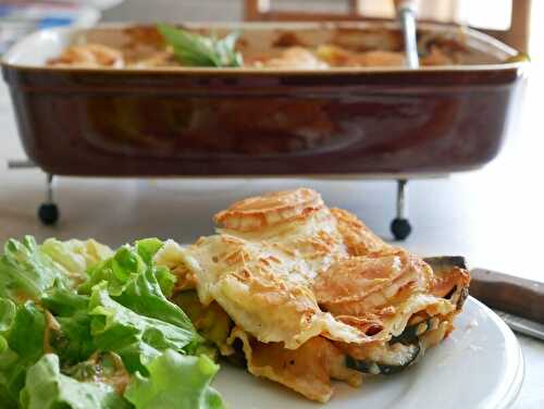 Les lasagnes aux légumes et au chèvre