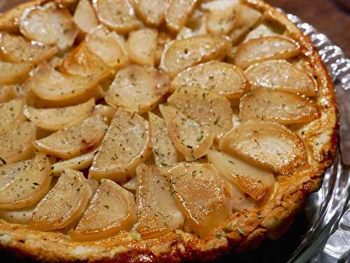 Tarte tatin (légère) aux navets