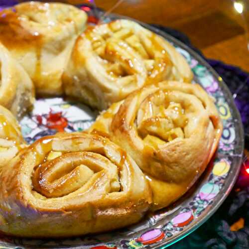 Brioche des rois pommes caramel au beurre salé