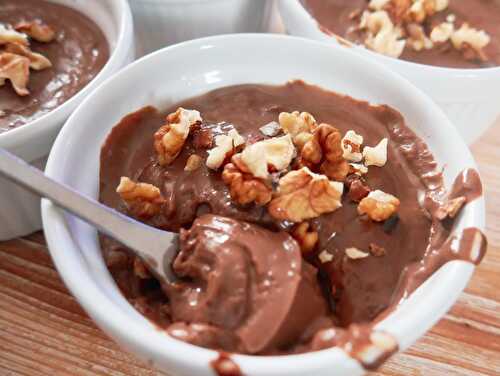 Crème dessert au chocolat façon Danette légère et sans oeuf