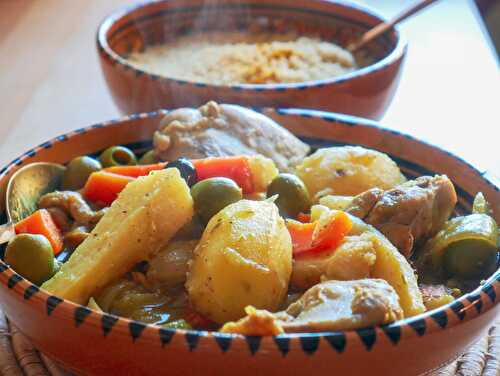 Tajine au poulet et aux olives