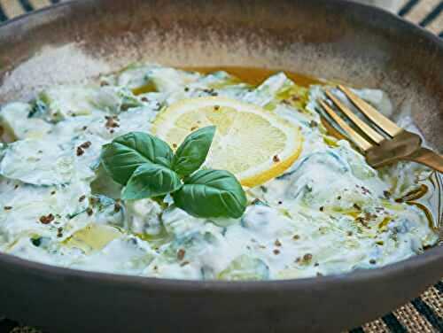 Salade de concombre au yaourt