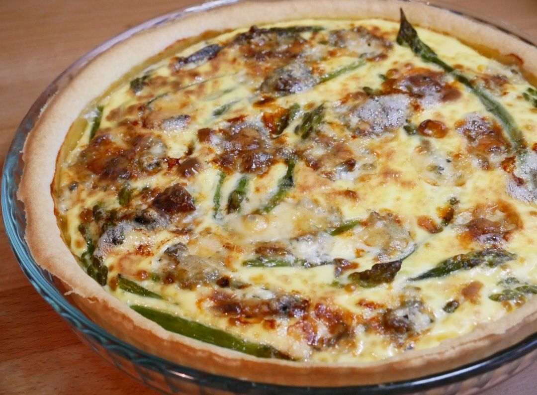 Tarte asperges - gorgonzola 