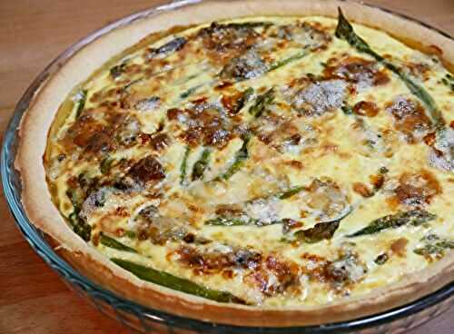 Tarte asperges - gorgonzola 