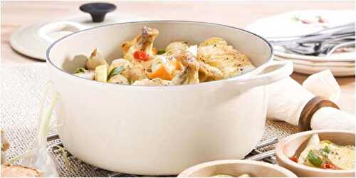 Chapon en cocotte fonte : la recette