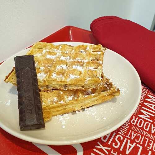 Des gaufres au chocolat comme au marché de Noël