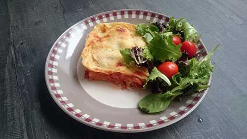 Lasagnes de cabillaud, chorizo doux et légumes